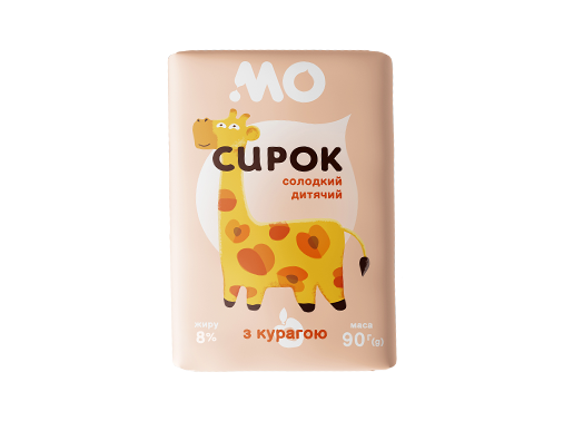 Сирок солодкий з курагою 8% Молочний Острів 90 гр